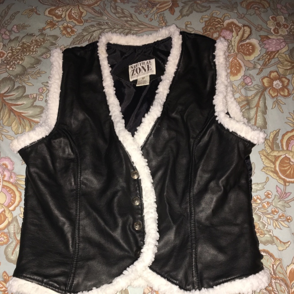 Neutral Zone Faux Leather Vest